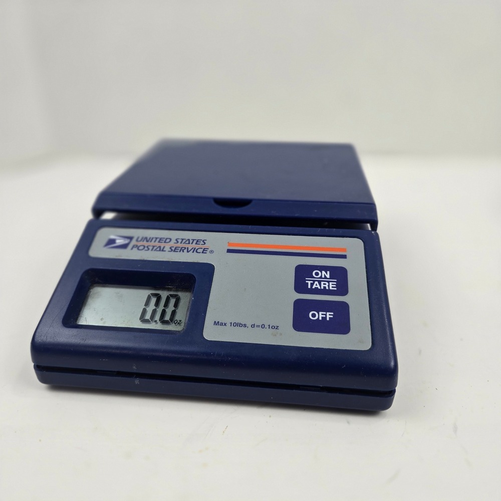 USPS Digital Postal Scale 10lb Capacity Blue Motion Marketing Office Shipping